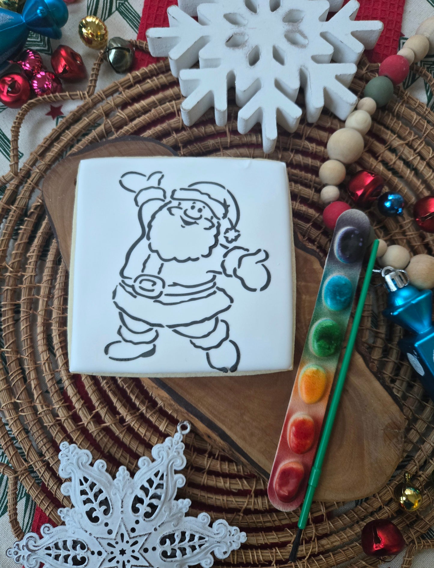Santa Paint Your Own Cookie