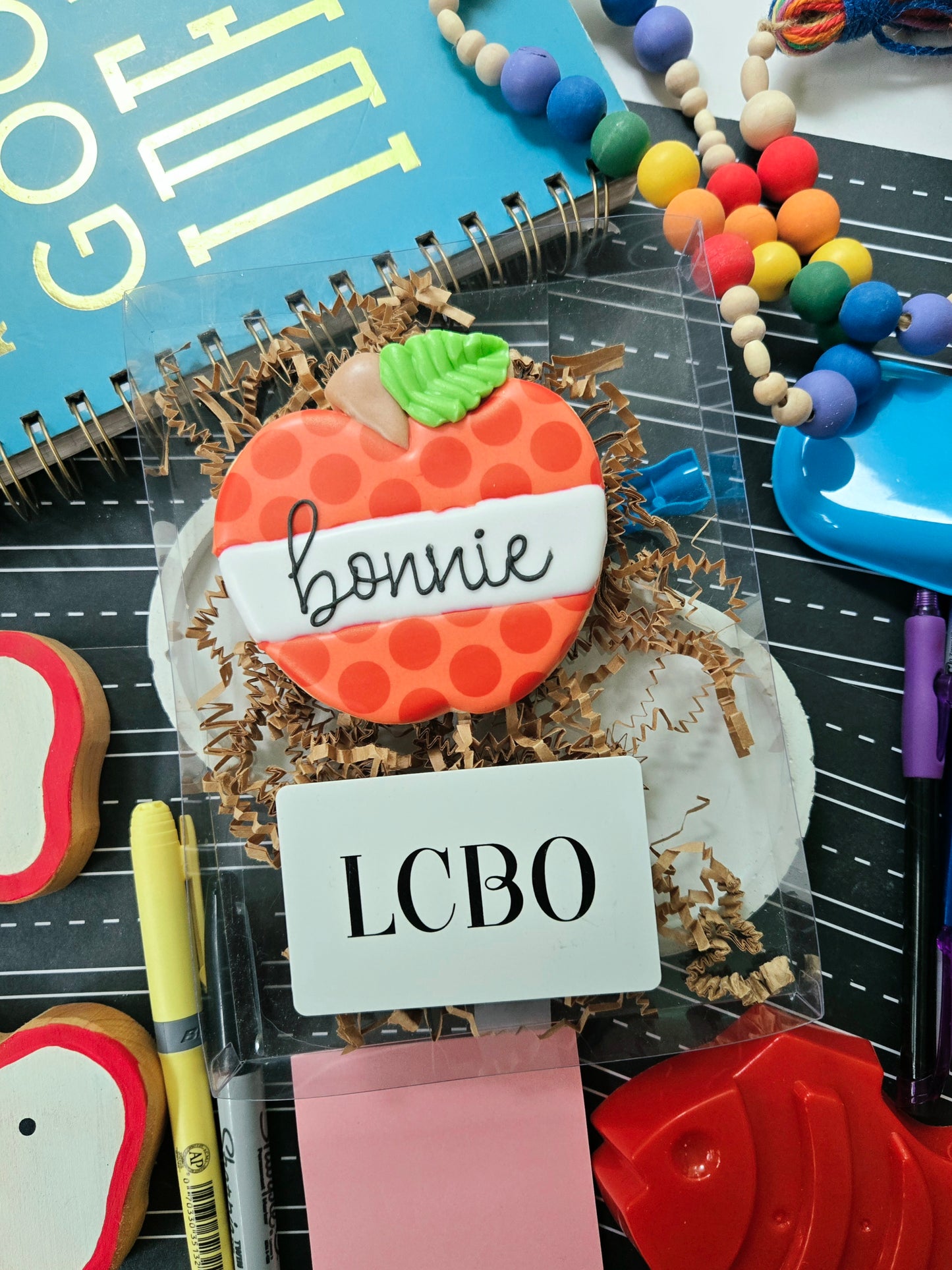Personalized Polka Dot Apple