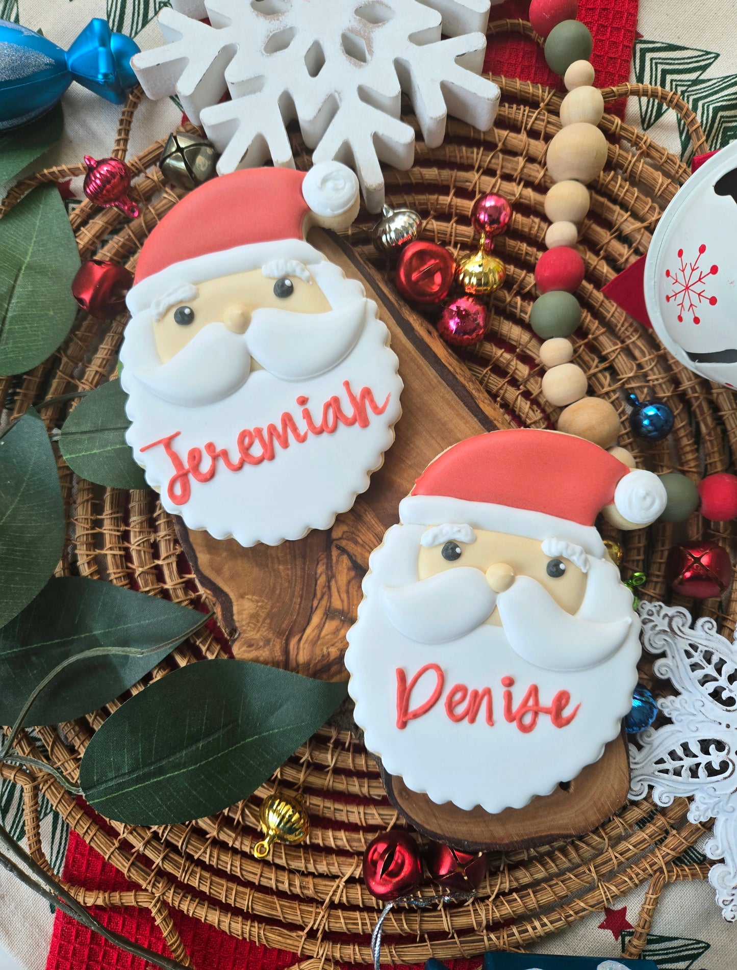 Personalized Santa Cookies