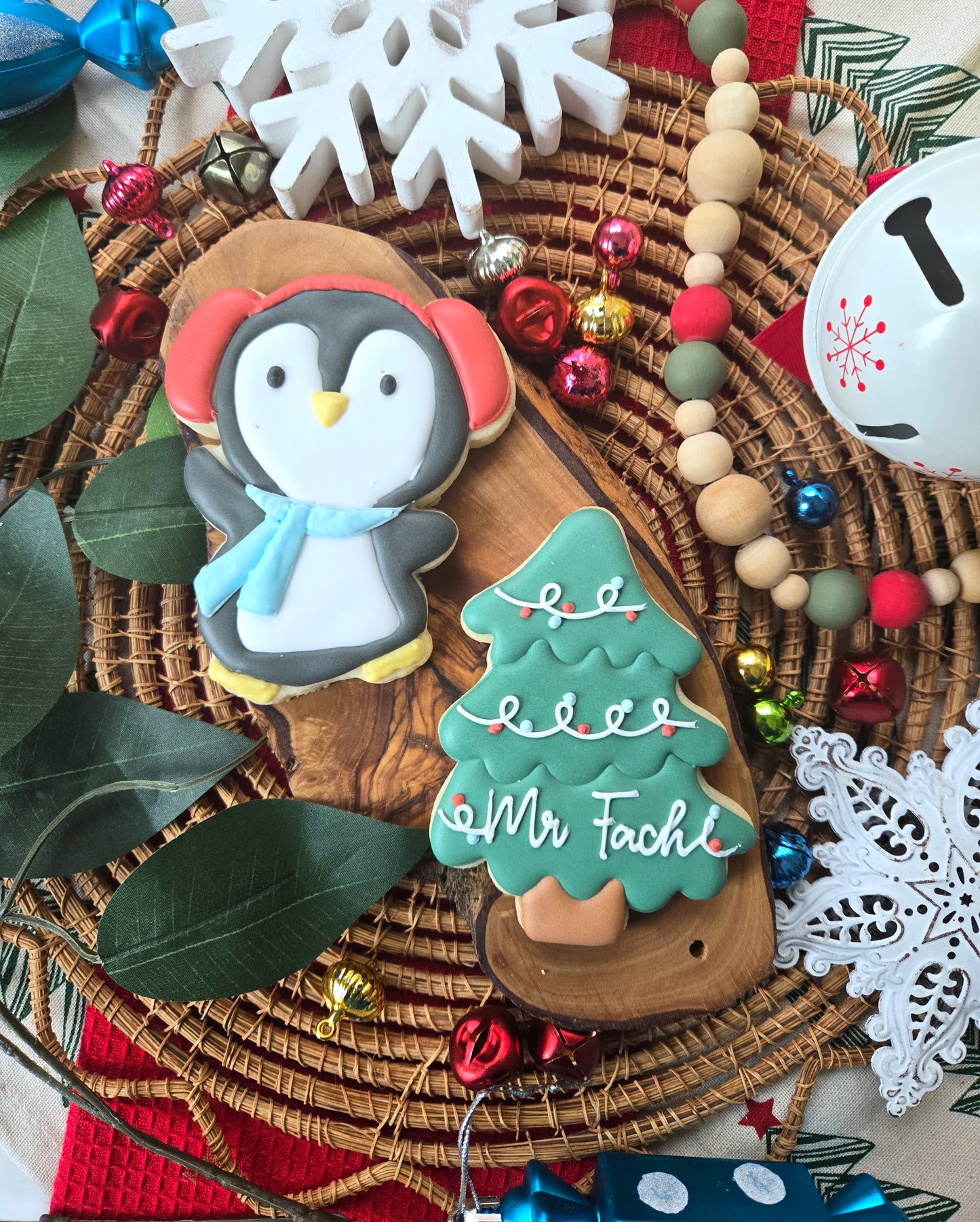 Personalized Tree and Penguin Gift Set