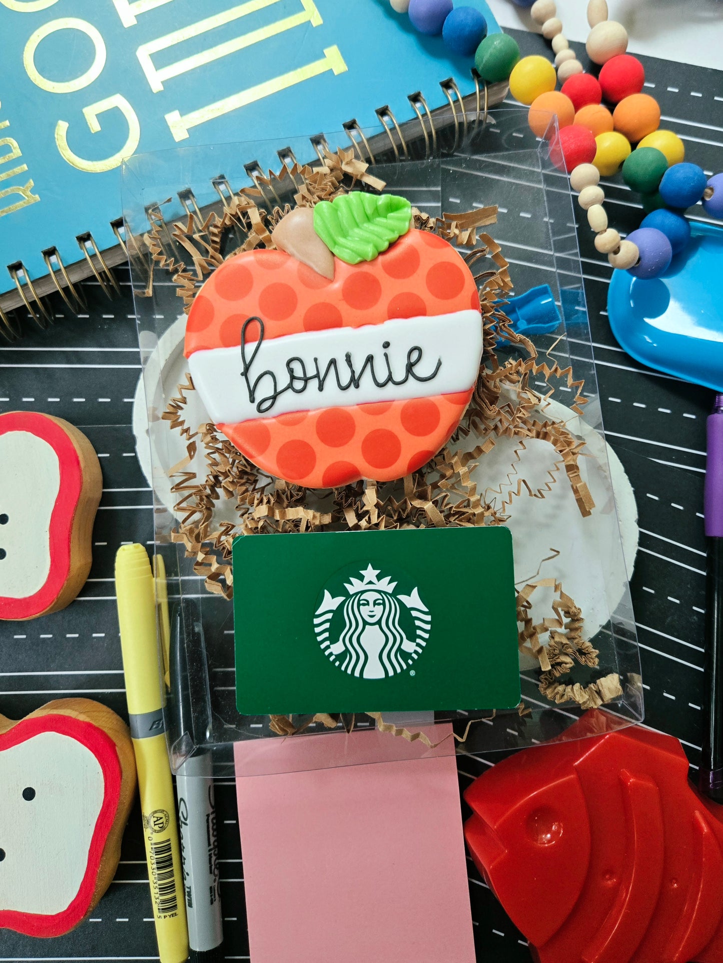 Personalized Polka Dot Apple