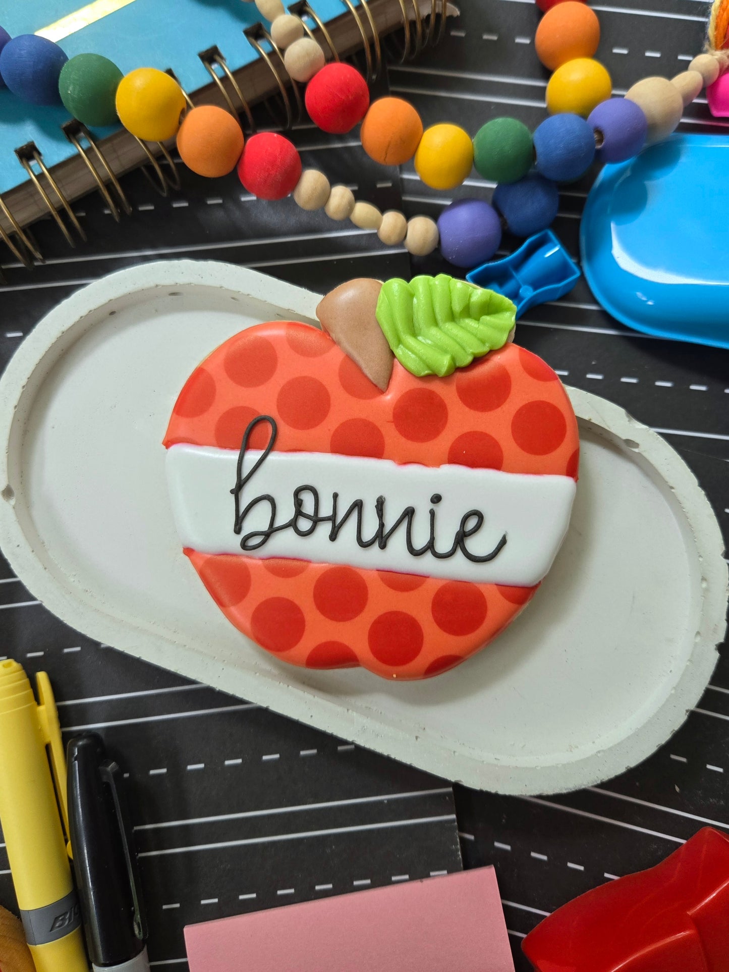 Personalized Polka Dot Apple